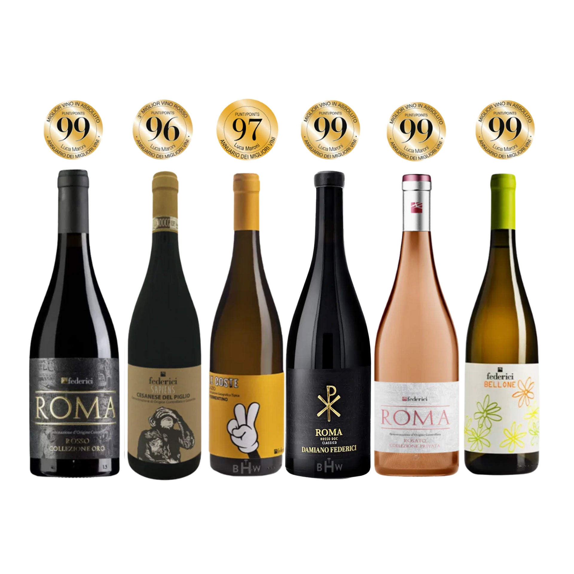 Roman Getaway: 96+ Rated Lazio 6pk Sampler (6x750ml)