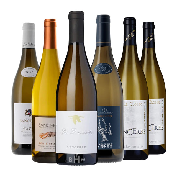 Sancerre All-Stars 6-pack wine sampler featuring six different bottles of white Sancerre wine, curated by Big Hammer Wines.