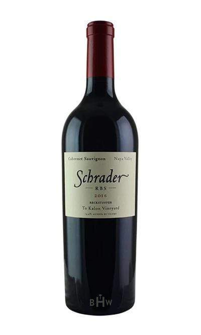 2019 Schrader Cellars Beckstoffer To Kalon RBS Cabernet Sauvignon Napa Valley