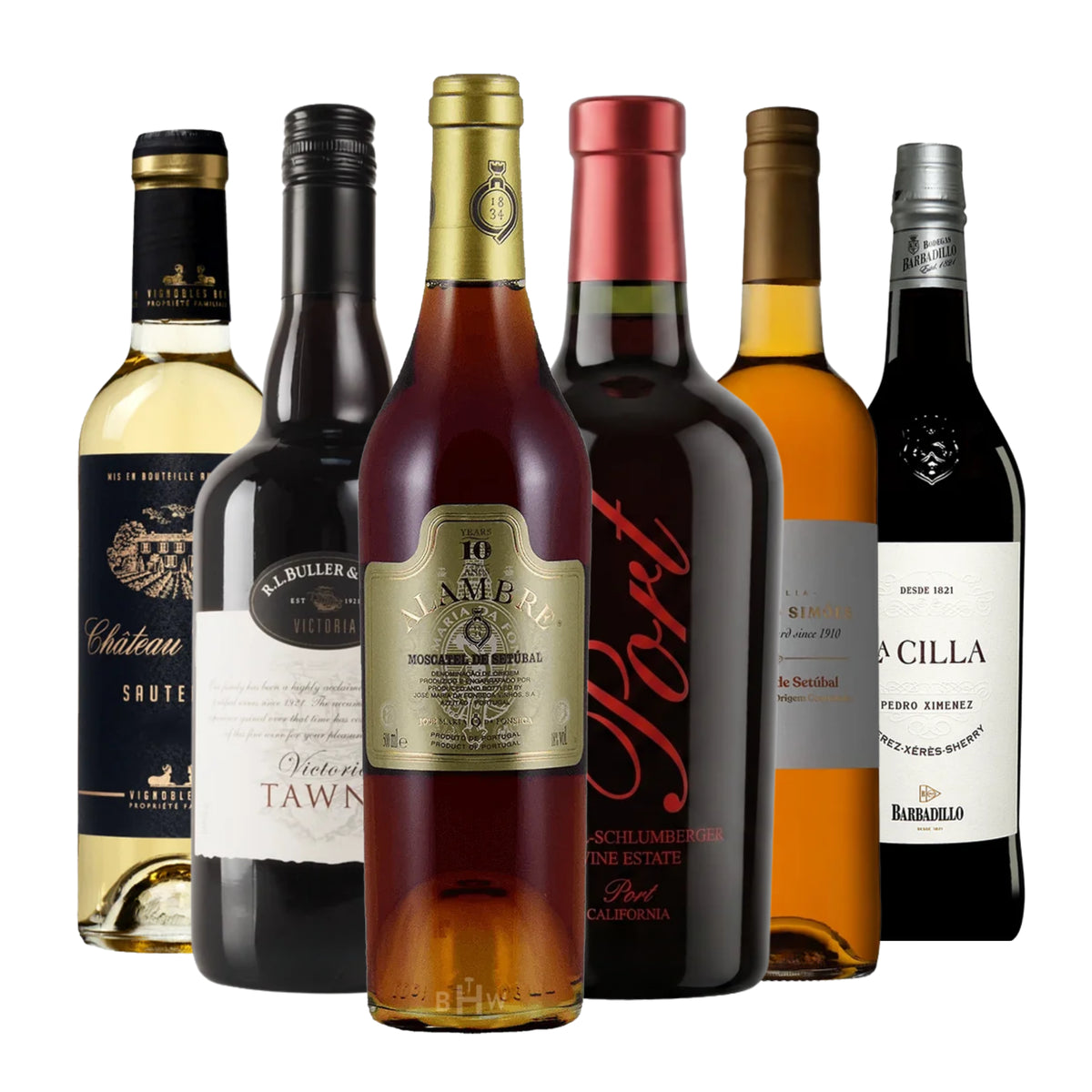 A 6-bottle wine sampler titled Simply Sweet Joy Wine 6pk Sampler, curated by Big Hammer Wines.