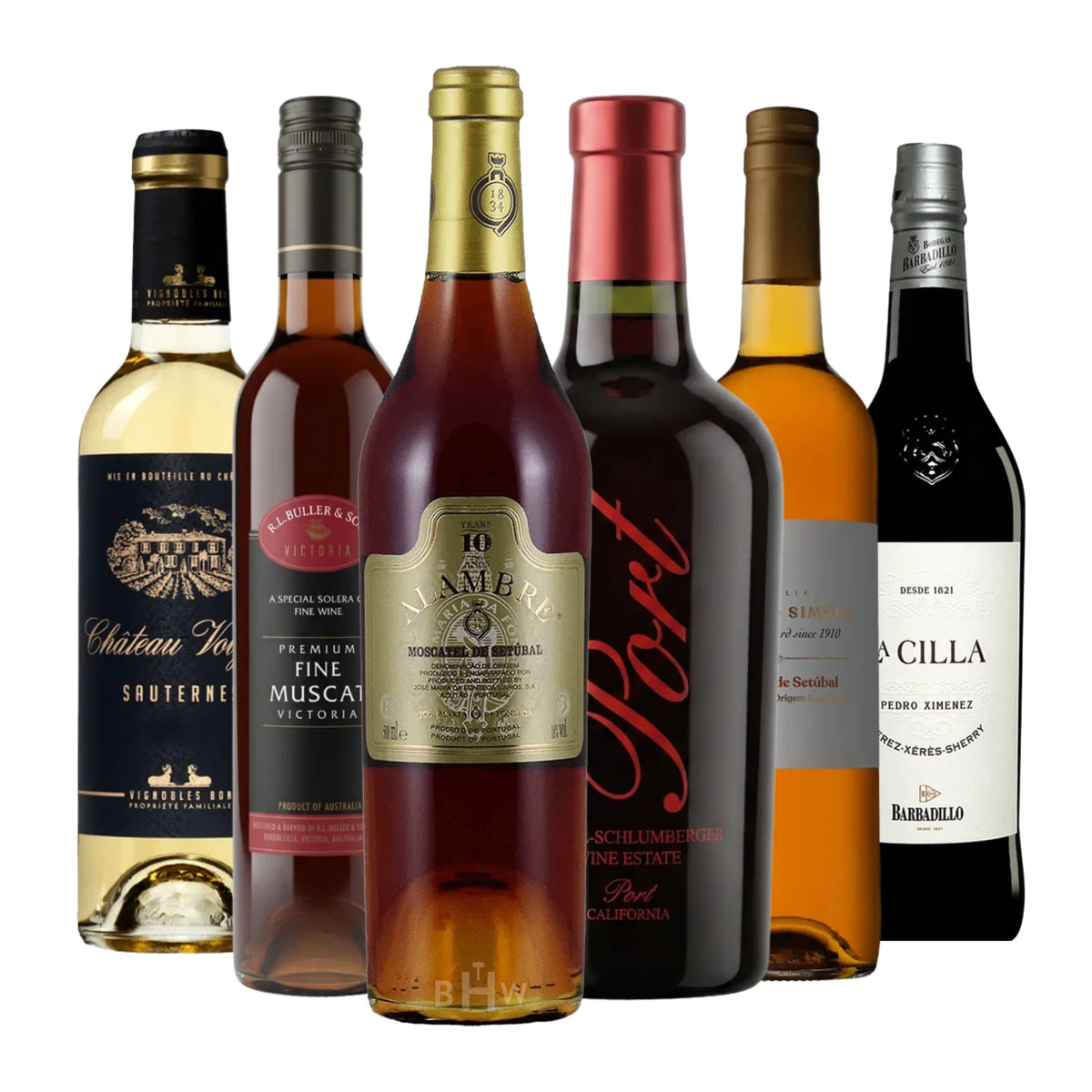 A 6-bottle wine sampler titled Simply Sweet Joy Wine 6pk Sampler, curated by Big Hammer Wines.