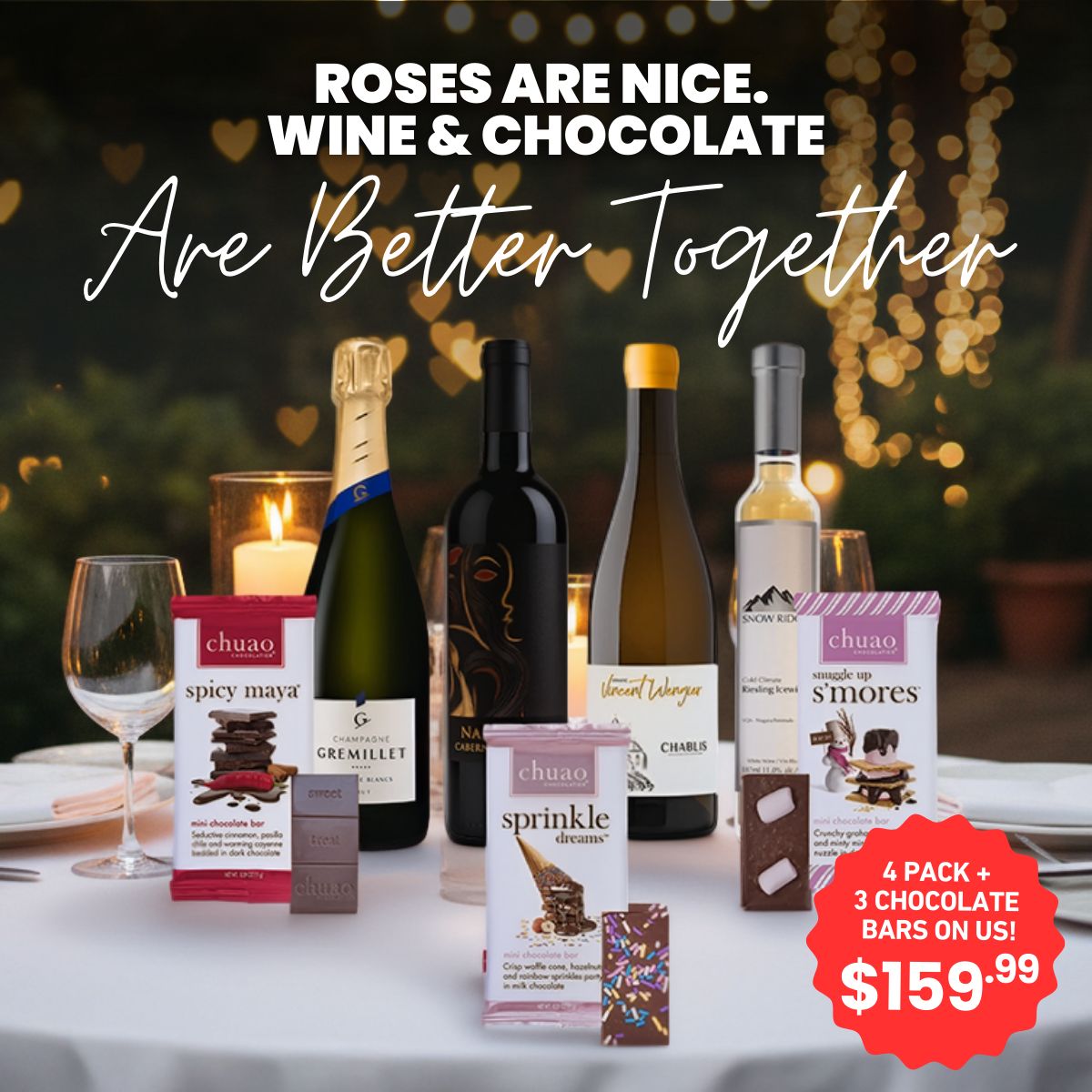 The "Skip the Restaurant" Valentine's 4 Pack 4x750ml