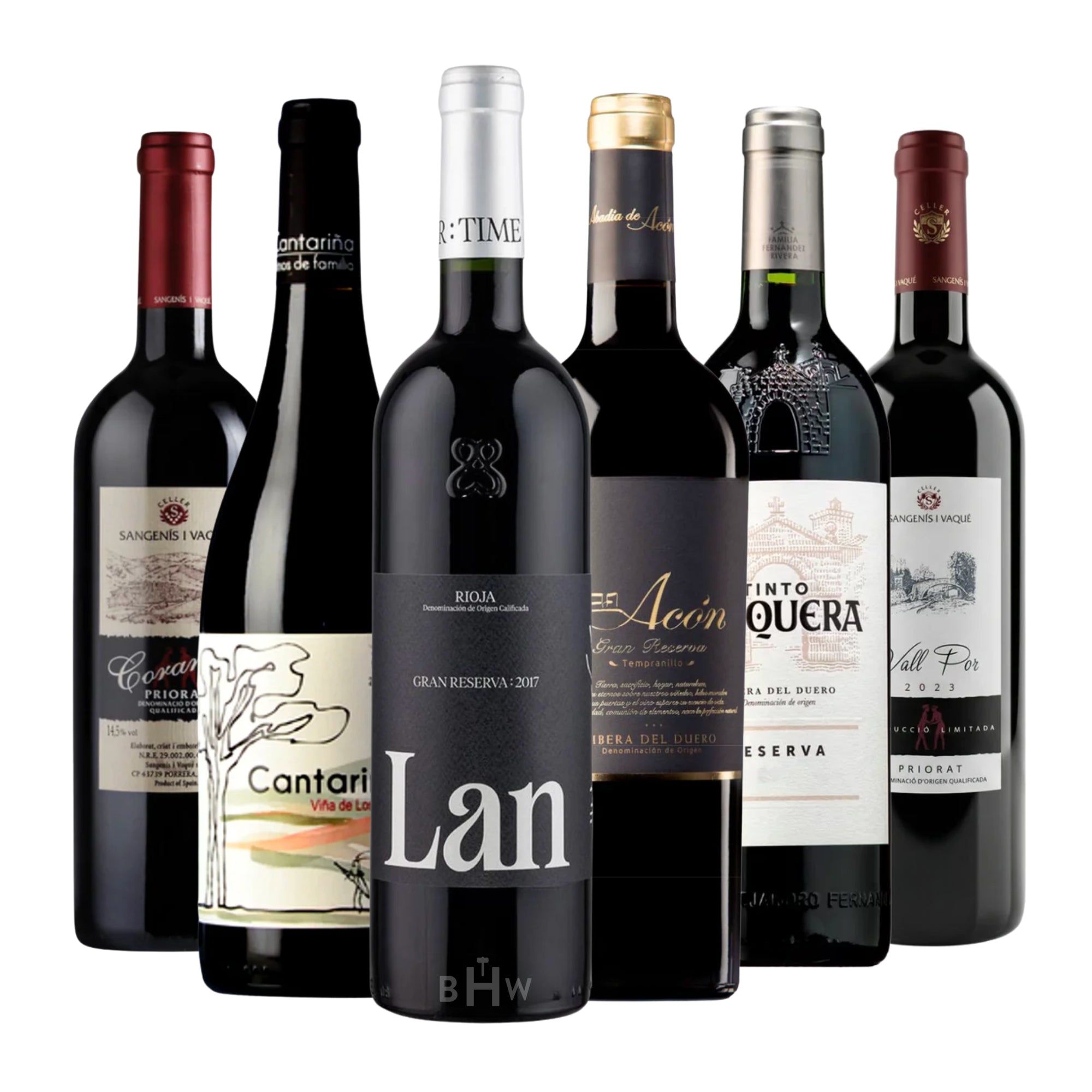 Taste the Best of Spain: Elite Wine Regions Tour 6pk Sampler 6x750ml