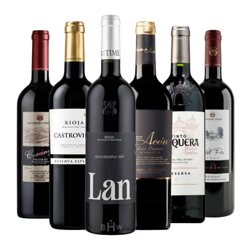 Taste the Best of Spain: Elite Wine Regions Tour 6pk Sampler 6x750ml by Big Hammer Wines