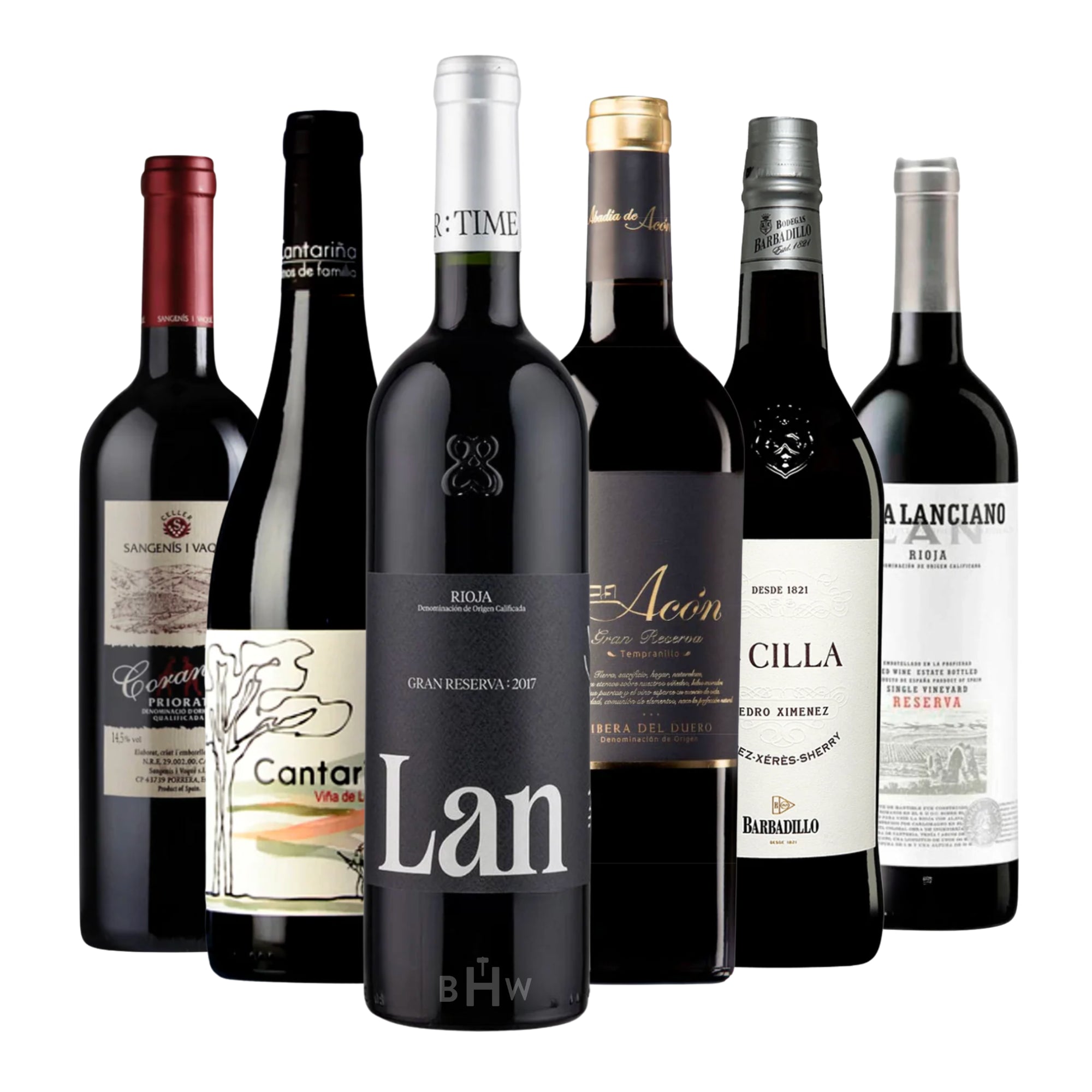 Taste the Best of Spain: Elite Wine Regions Tour 6pk Sampler (6x750ml)