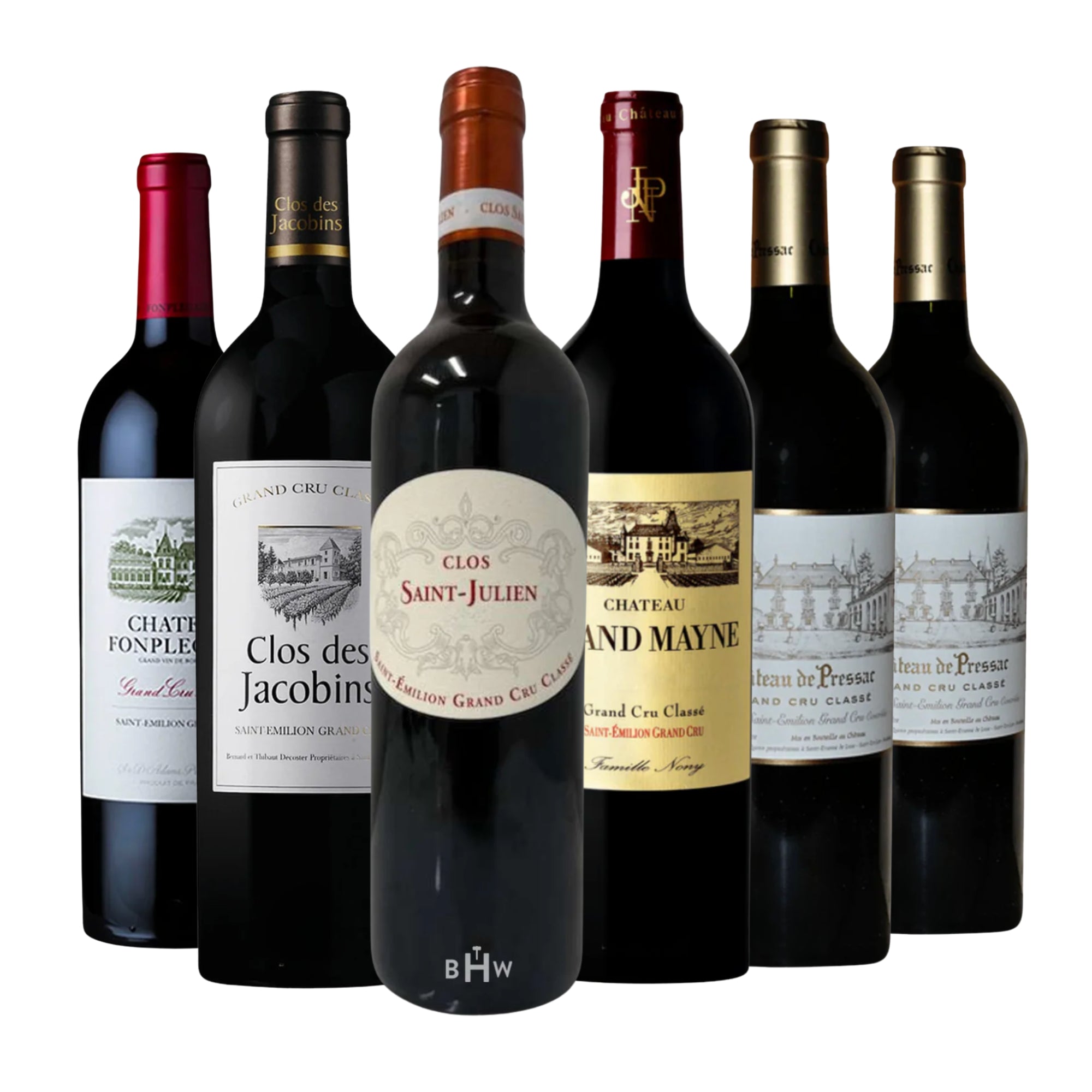 The Best of Saint-Emilion Grand Cru 6pk Sampler 6x750ml
