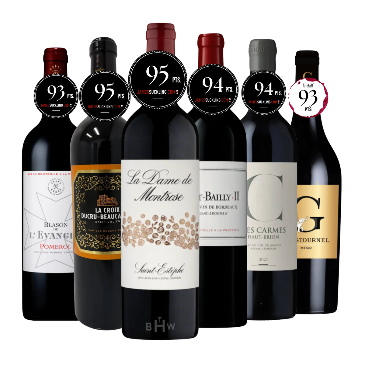 The Power of Seconds Bordeaux 6-bottle red wine pack sampler, curated by Big Hammer Wines.