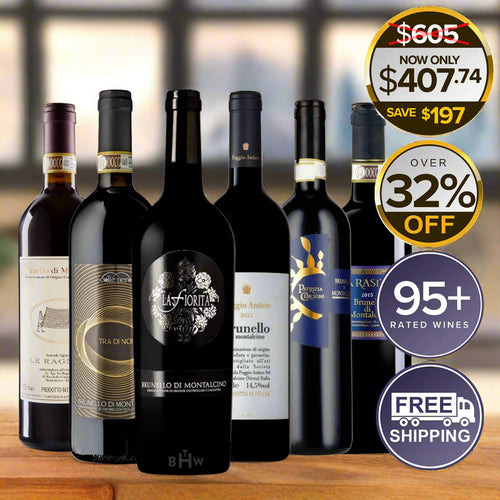 Montalcino's Masterpiece: The 2019 Vintage Brunello 6pk Sampler 6x750ml