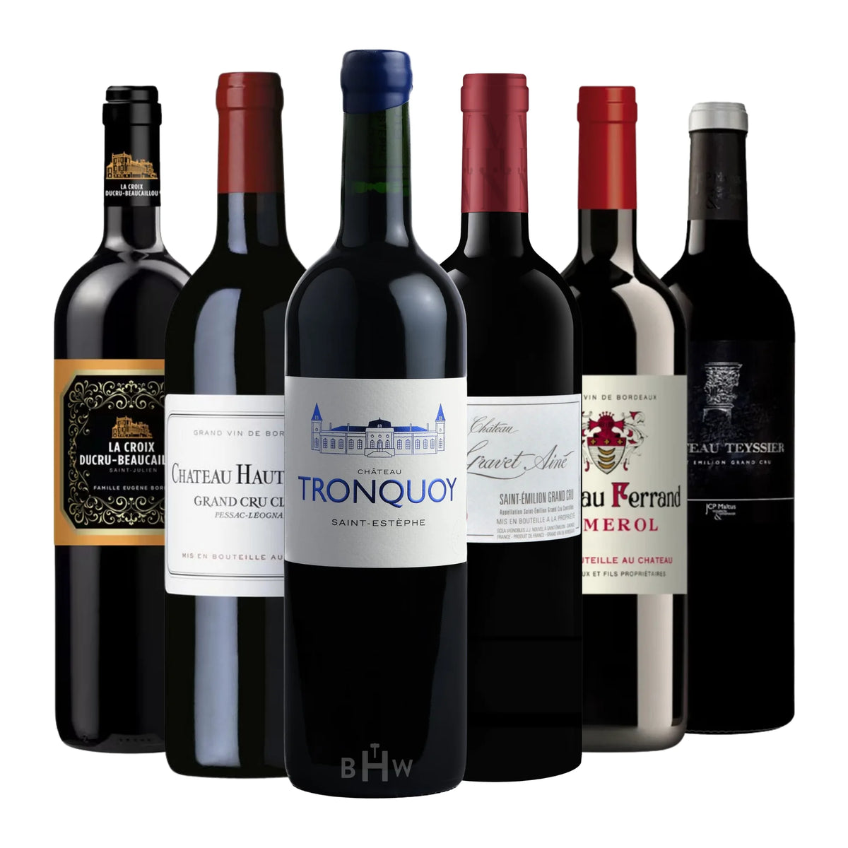 The Ultimate Bordeaux Battle: Left vs. Right Bank 6-Pack featuring a curated selection of six premium red wines from Bordeaux’s most famous regions. 