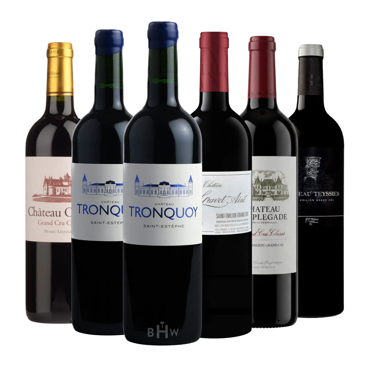 The Ultimate Bordeaux Battle: Left vs. Right Bank 6-Pack featuring a curated selection of six premium red wines from Bordeaux’s most famous regions. 