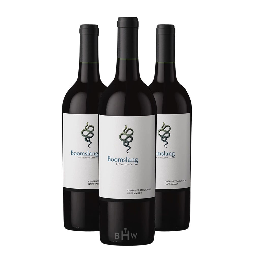 Thurlow Cellars Boomslang Cabernet Sauvignon Napa Valley NV 3-pack (3x750ml), premium California red wine, Napa Valley Cabernet Sauvignon gift set with three bottles