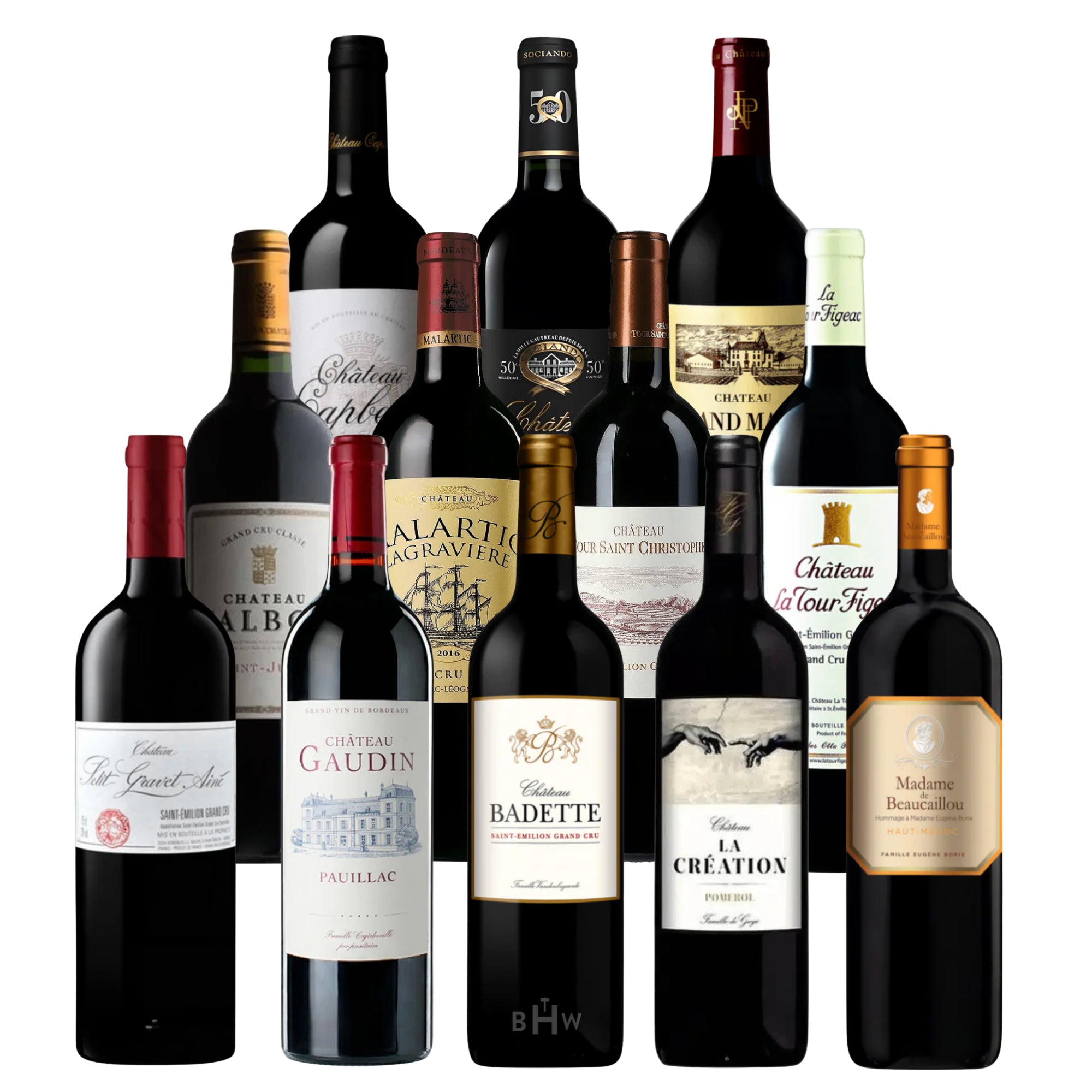 Top 12 Bordeaux Wines Available at BHW Now 12x750ml