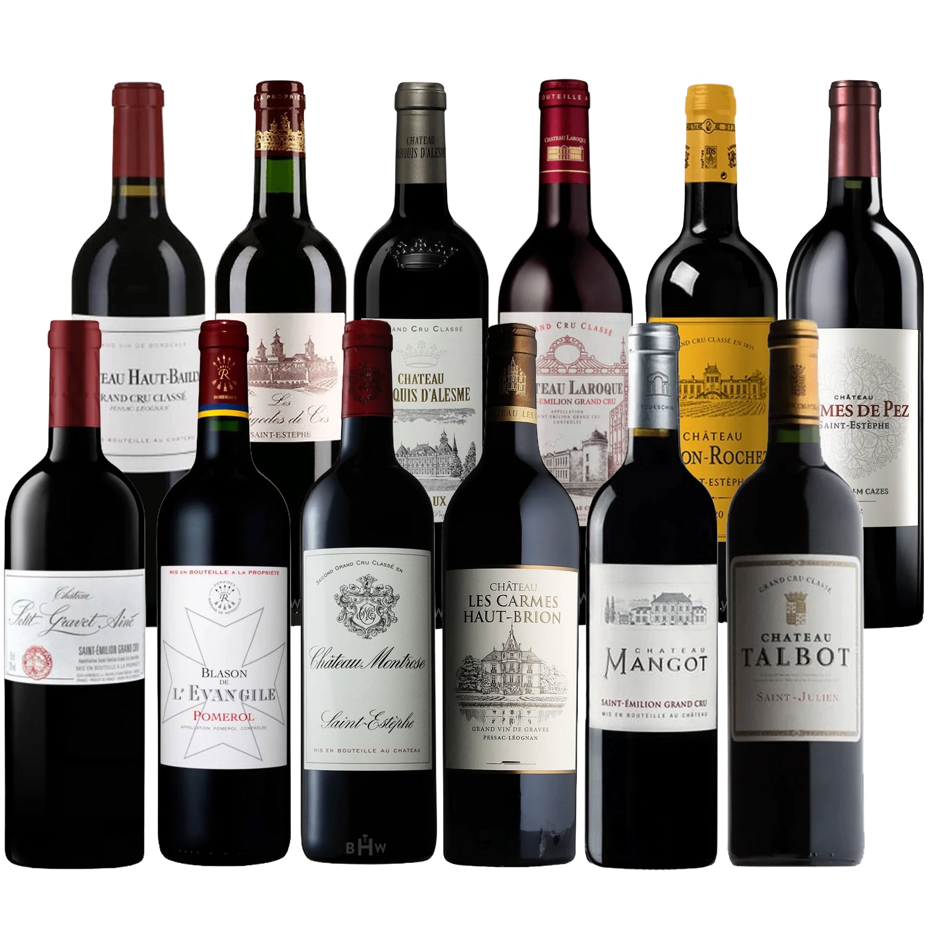 Top 12 Bordeaux Wines Available at BHW Now 12x750ml