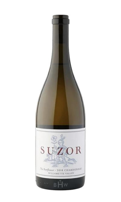 Massanois White 2018 Suzor Sunflower Chardonnay Willamette Valley