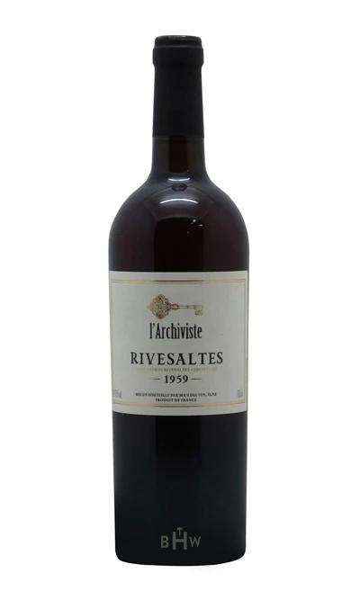 bighammerwines.com Red 1959 l'Archiviste Rivesaltes