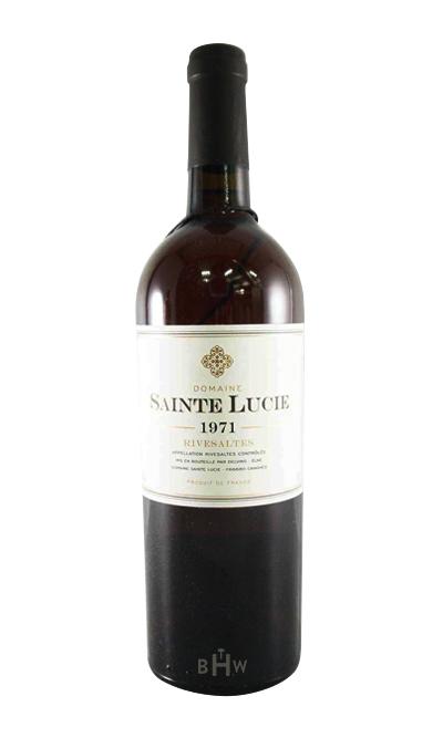 bighammerwines.com Red 1971 Domaine Sainte Lucie Rivesaltes