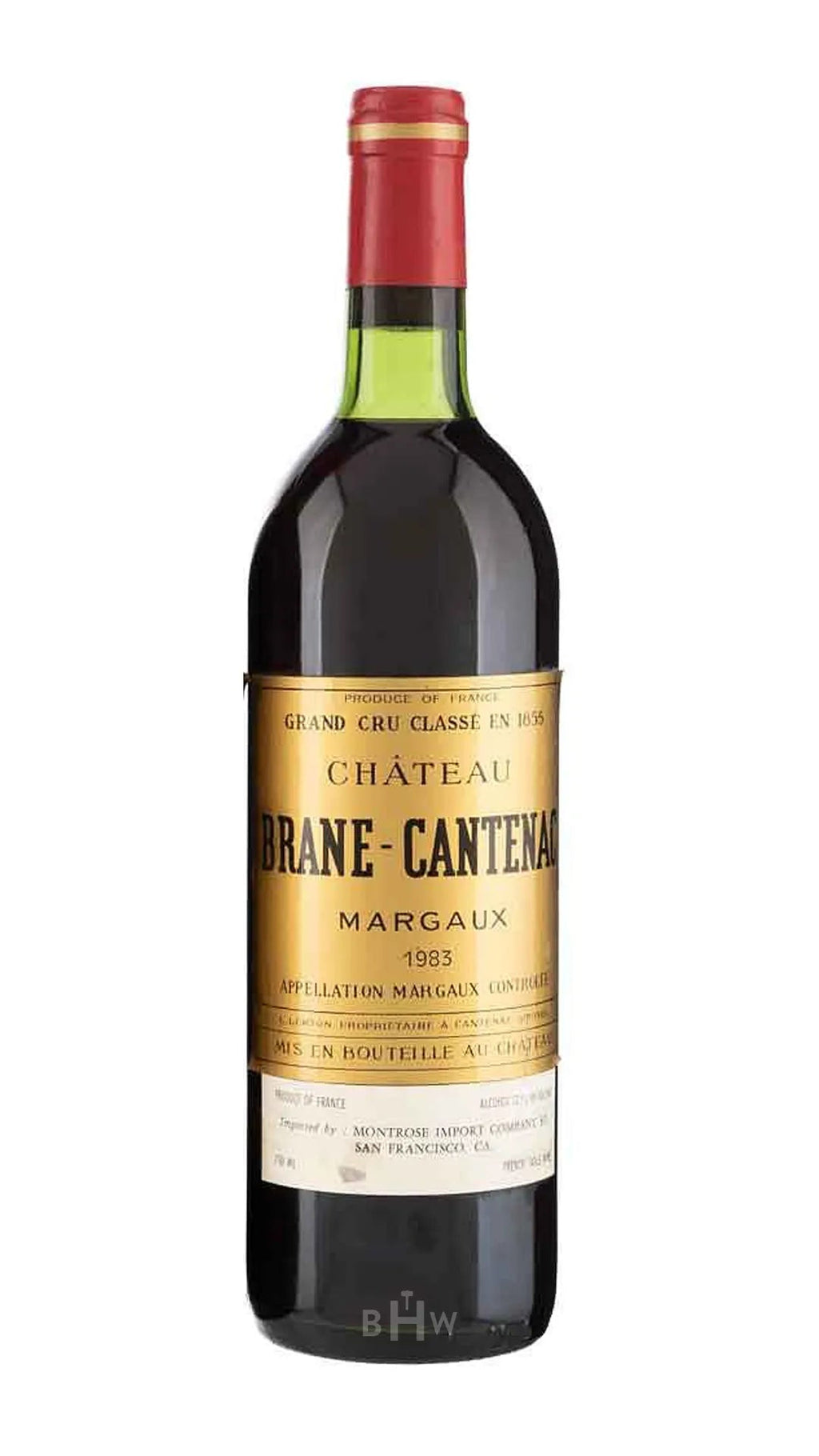 bighammerwines.com Red 1983 Chateau Brane-Cantenac Margaux 3rd Growth