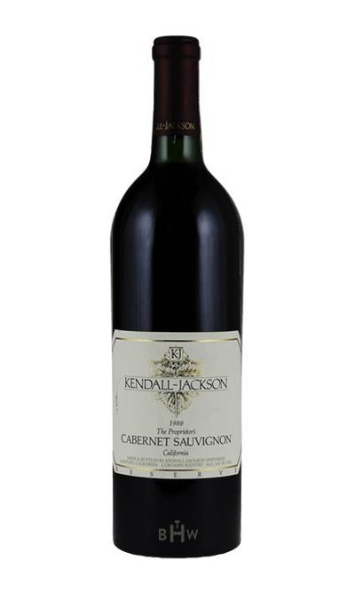 bighammerwines.com 1986 Kendall Jackson Proprietor's Reserve Cabernet Sauvignon Napa Valley