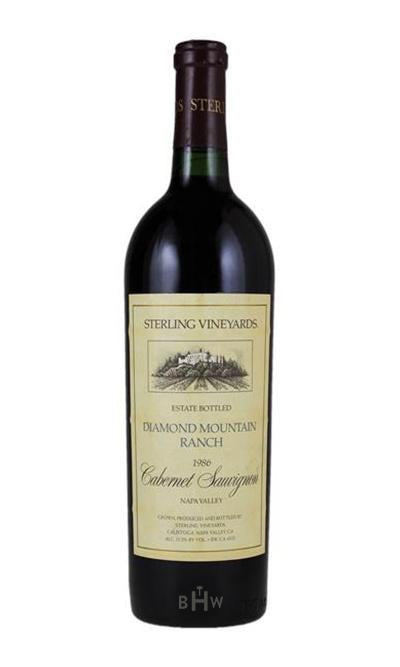 bighammerwines.com Red 1986 Sterling Vineyards Cabernet Sauvignon Diamond Mountain Ranch Napa Valley