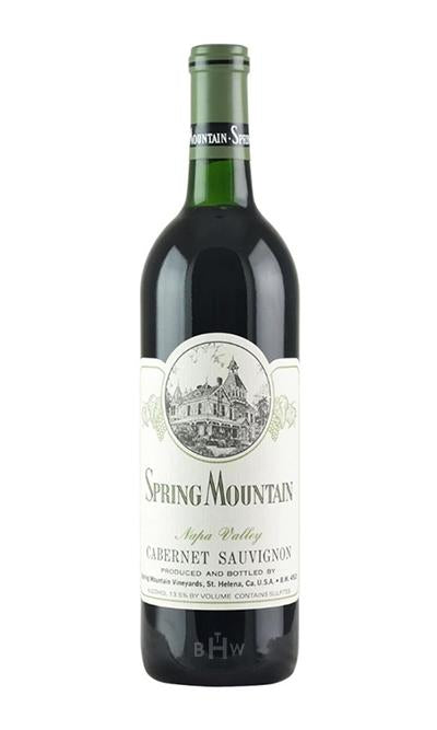 1986 Spring Mountain Vineyard Cabernet Sauvignon Napa Valley