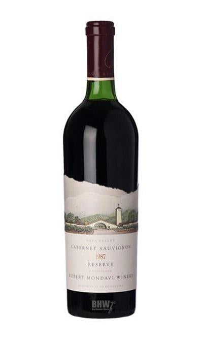 bighammerwines.com Red 1987 Robert Mondavi Cabernet Sauvignon Reserve Etched Bottle Magnum 1.5L 98WA