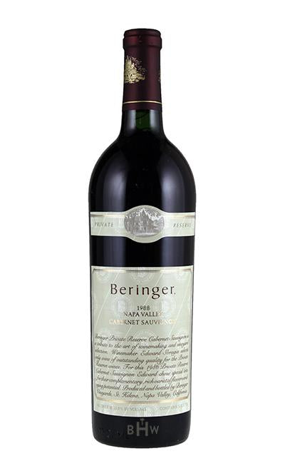 bighammerwines.com Red 1988 Beringer Private Reserve Cabernet Sauvignon Napa Valley