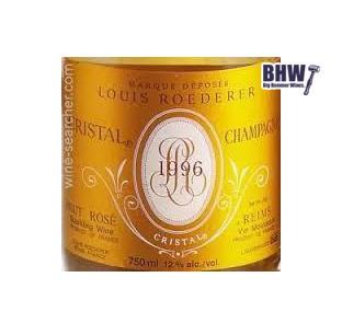 bighammerwines.com 1996 Cristal Rose Champagne 98 WA