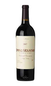 Image of 2007 Spring Mountain Estate Cabernet Sauvignon Napa