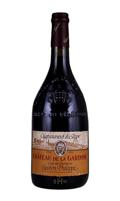 Shaw Ross Red 2003 Chateau de la Gardine Cuvee Generation Châteauneuf du Pape Rouge