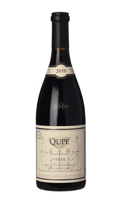 bighammerwines.com Red 2010 Qupe Syrah Bien Nacido Vineyard Hillside Estate Santa Barbara