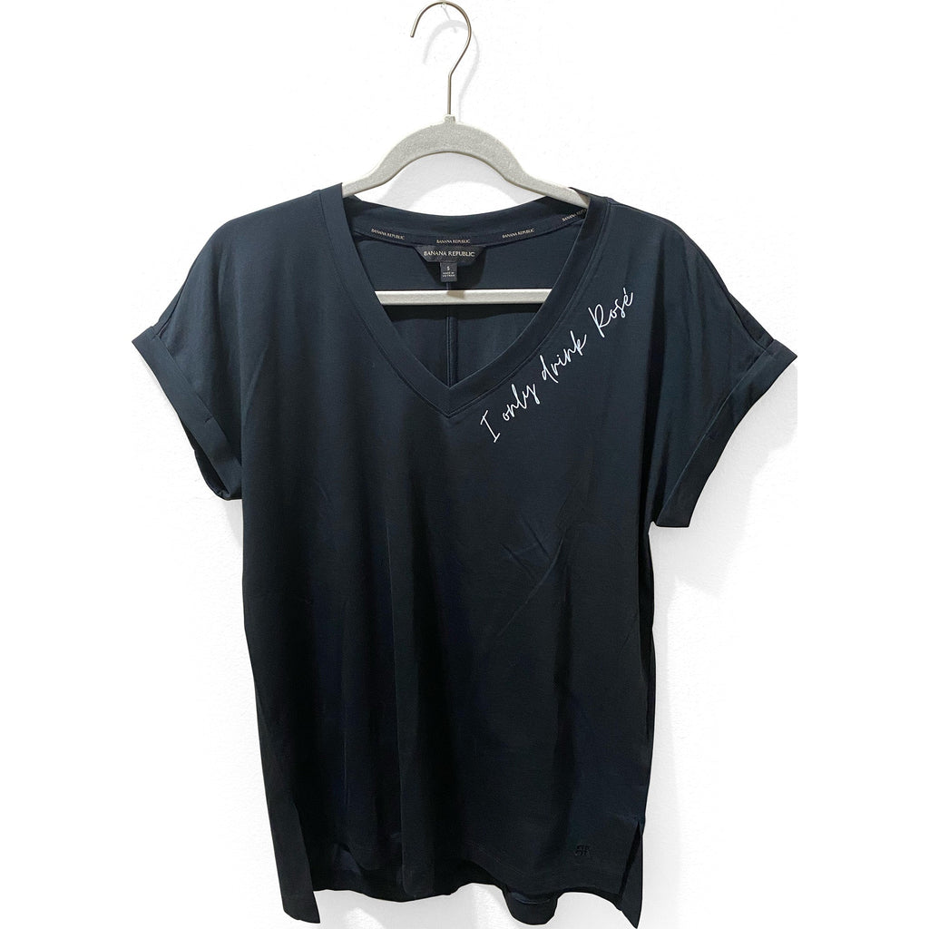bighammerwines.com Apparel & Accessories I Only Drink Rosé Flowy V Neck