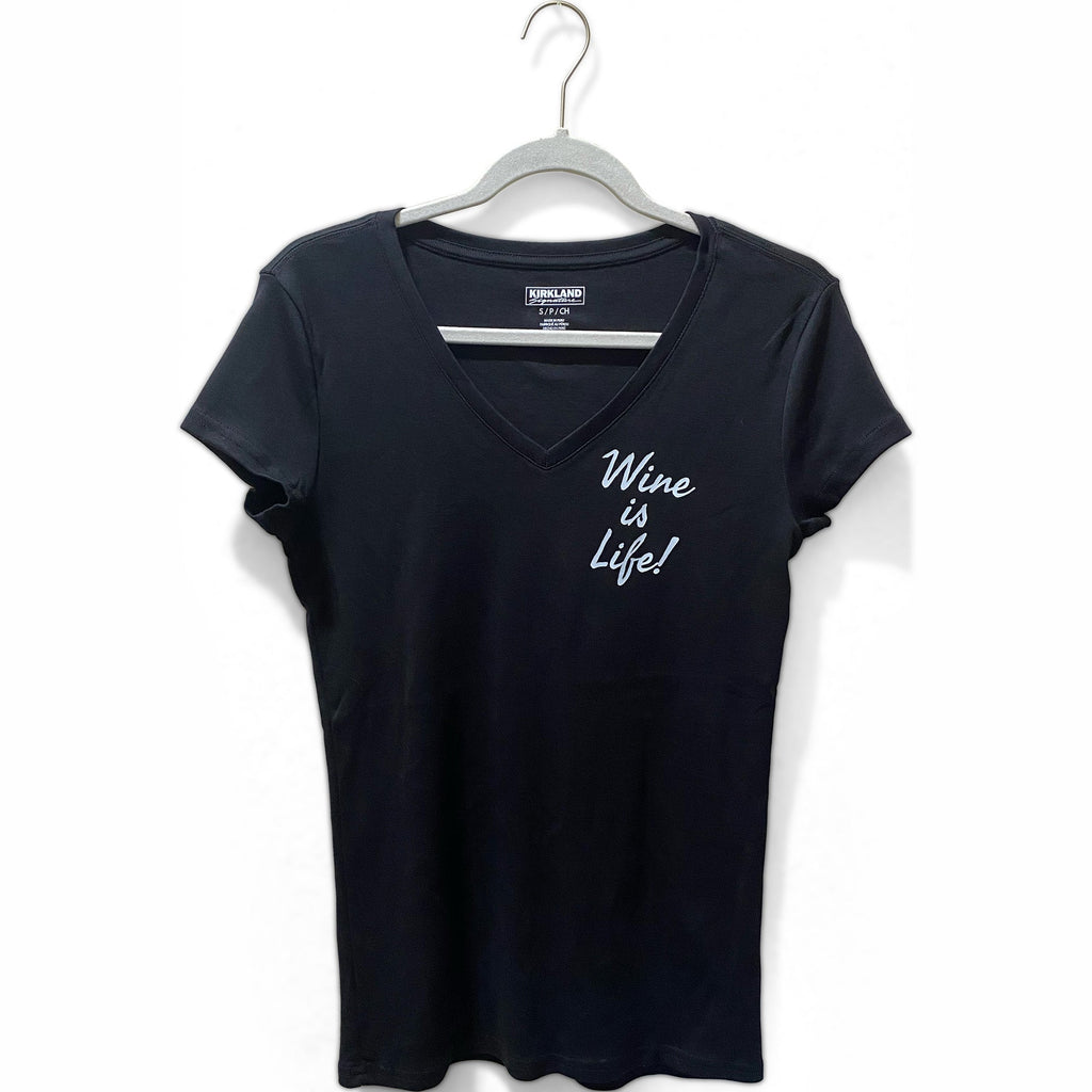 Image of Wine is Life! Fitted V Neck
