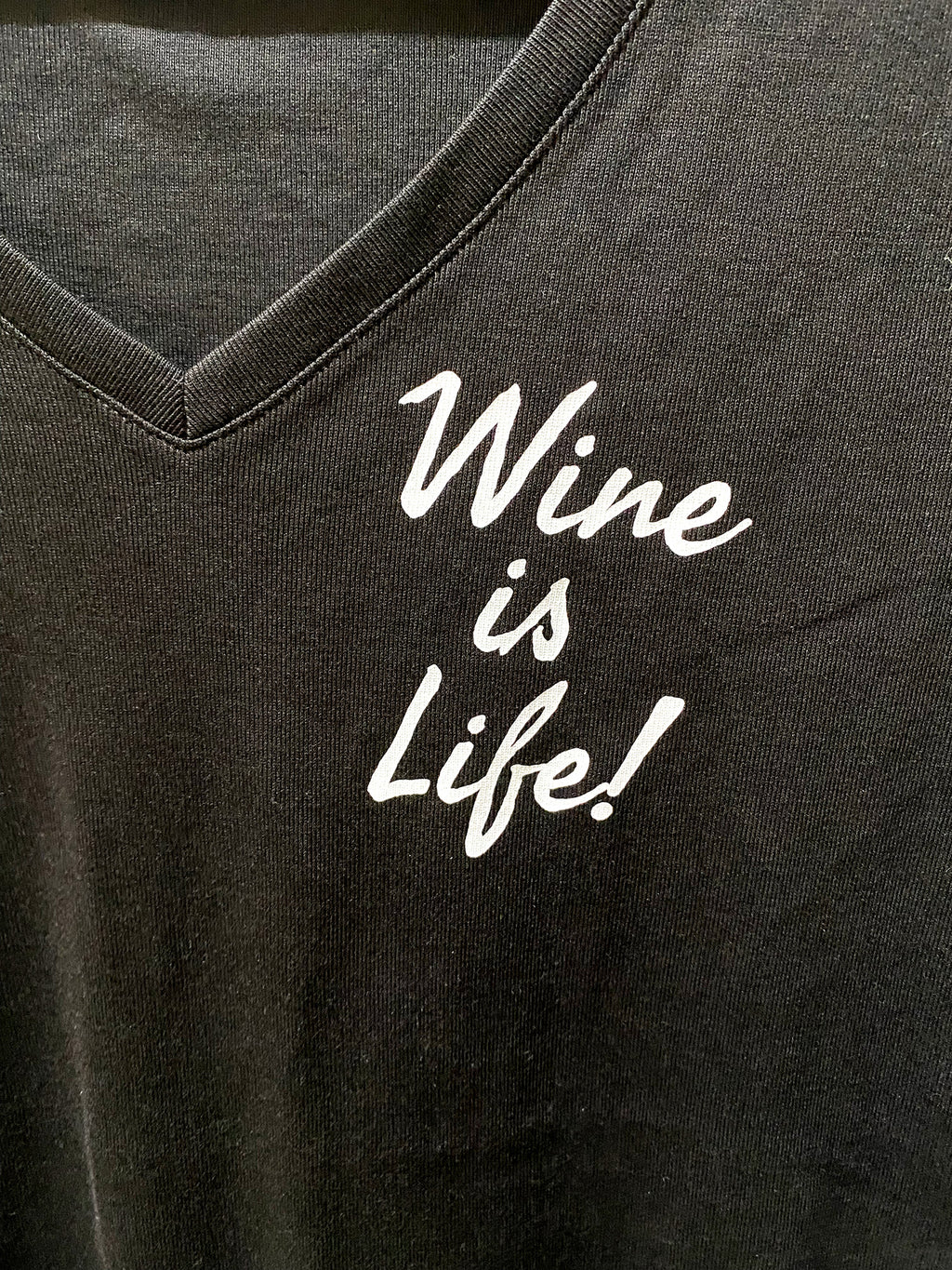 bighammerwines.com Apparel & Accessories Wine is Life! Fitted V Neck