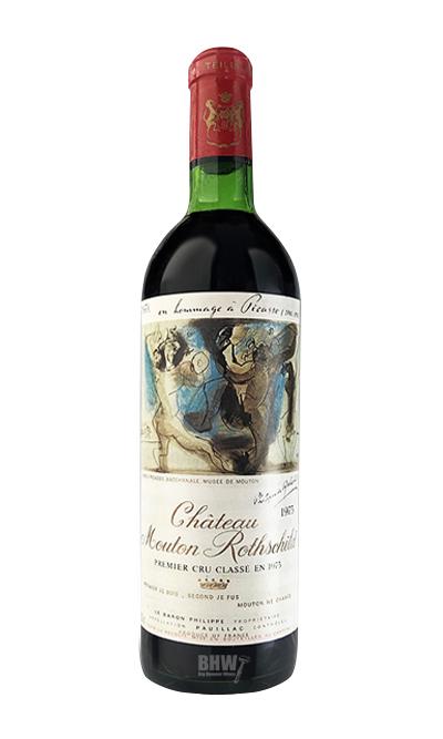bighammerwines.com Red 1973 Chateau Mouton Rothschild MS