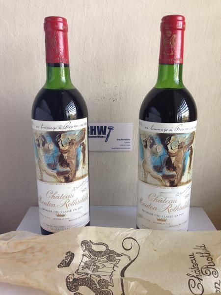 bighammerwines.com Red 1973 Chateau Mouton Rothschild MS
