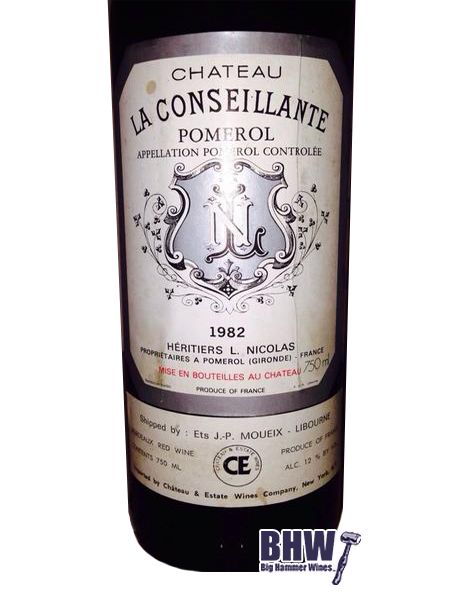 bighammerwines.com Red 1982 Chateau La Conseillante 96 WA