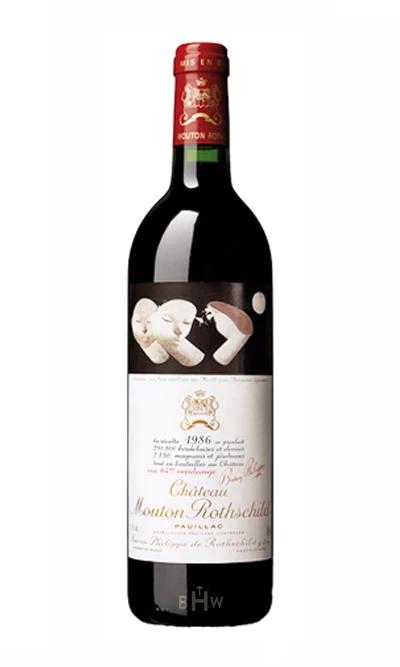 bighammerwines.com Red 1986 Chateau Mouton Rothschild 100 WA