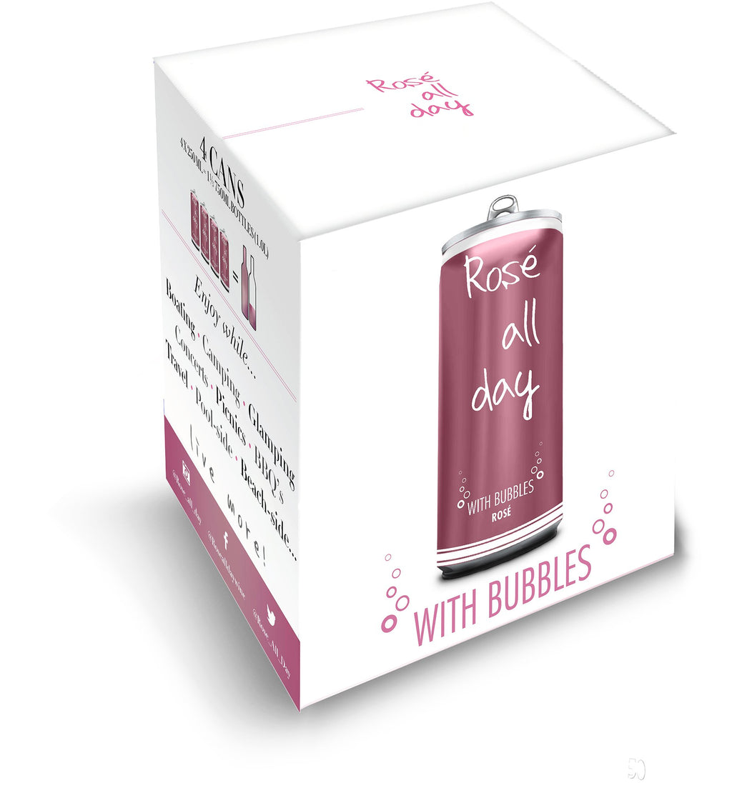 biagio Rosé Rosé All Day with Bubbly 4pk in 250ml Cans