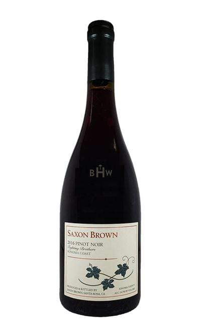JJ knox Red 2016 Saxon Brown Fighting Brothers Pinot Noir Sonoma Coast