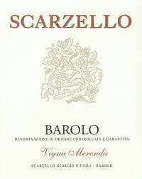 Vignaioli Red GIORGIO SCARZELLO & FIGLI Barolo Vigna Merenda 2006