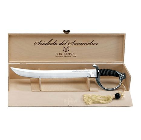 Image of Sciabola del Sommelier Plated Champagne Sword Saber by Fox Knives USA