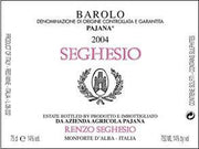 Image of 2004 Renzo Seghesio Barolo Pajana Riserva