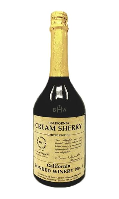 bighammerwines.com Sweet WIne NV Cream Sherry Cucamonga Vineyard Co. Bonded Winery No. 1